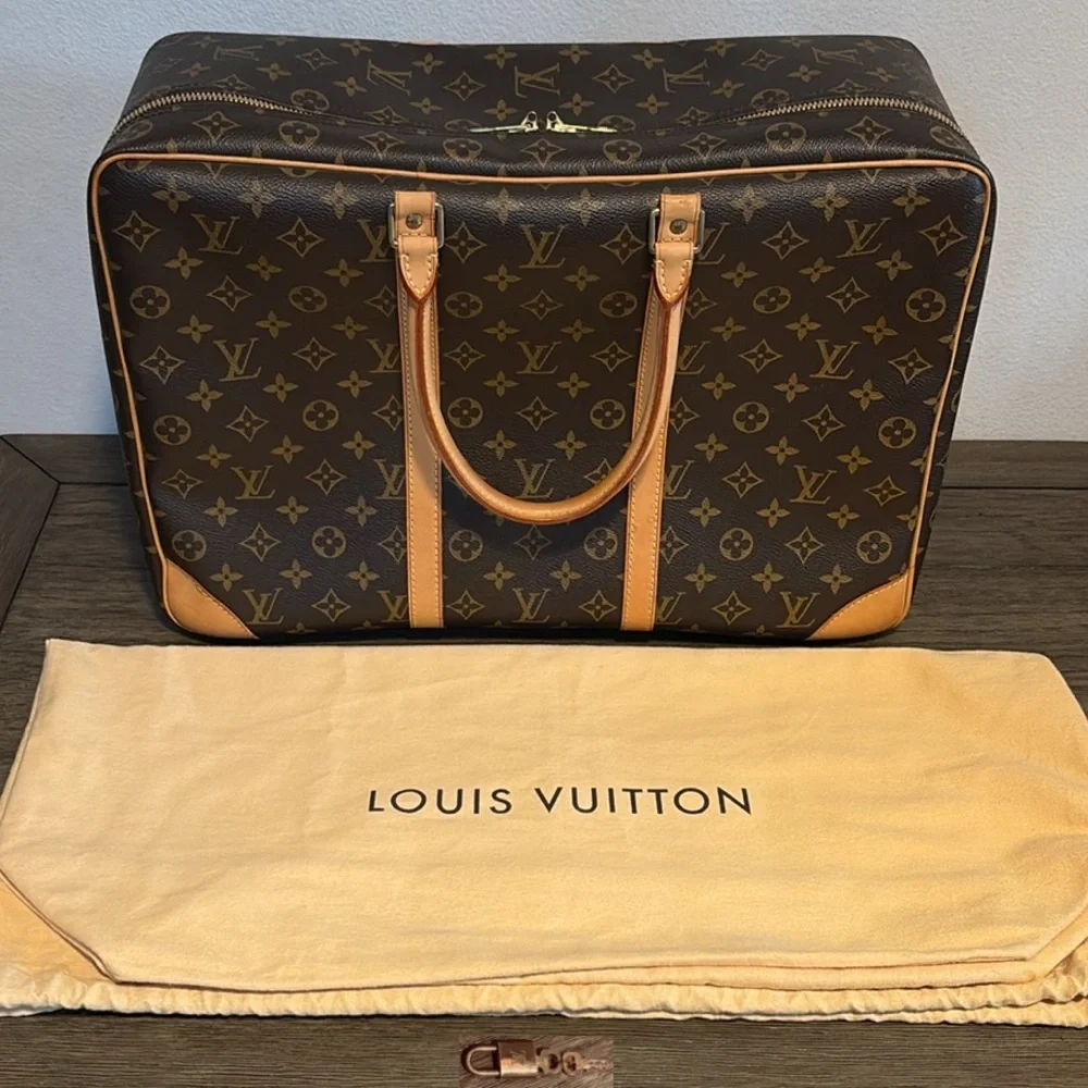 EUC [Louis Vuitton] Authentic Sirius 45 Travel Carryon Suitcase Bag Briefcase - Picture 2 of 16
